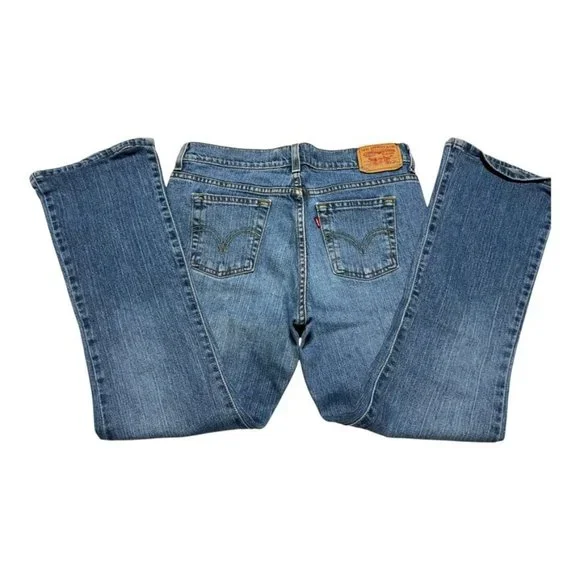 Levi's 515 Bootcut Jeans Blue Size 6 - Picture 2 of 11